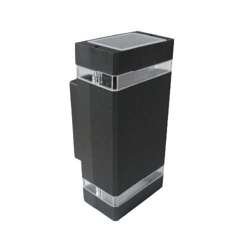 Aplique bidireccional GU10 negro exo ll